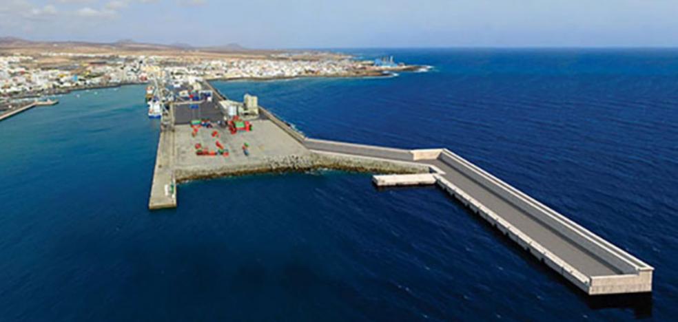 El nuevo dique del muelle de Puerto del Rosario estará operativo en 17 meses