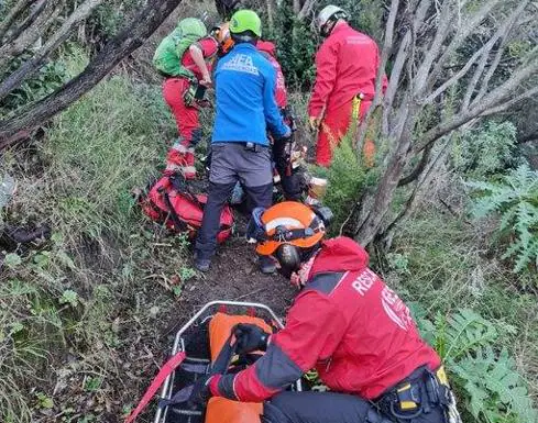 Una senderista herida al sufrir una caída en Vallehermoso