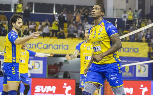 Victoria de raza y casta del Guaguas ante el Unicaja (3-2)