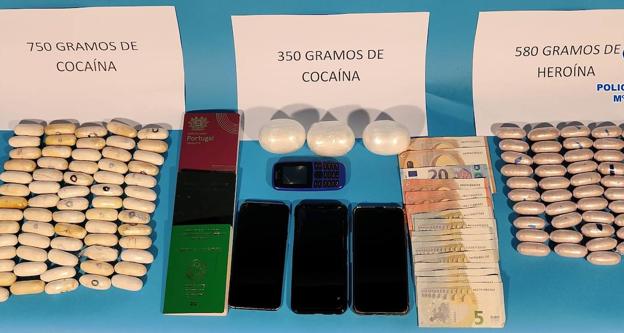 Tres detenidos en Lanzarote con cocaína y heroína en su interior