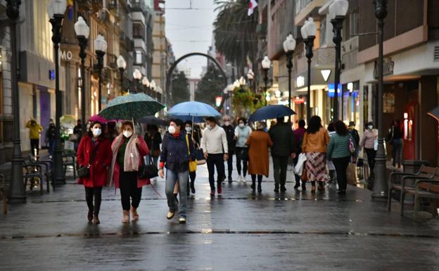 La lluvia se mezclará con la calima en un miércoles tormentoso en Canarias