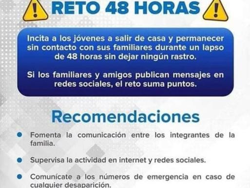 Desaparecer 48 horas sin rastro, absurdo reto viral entre los jóvenes