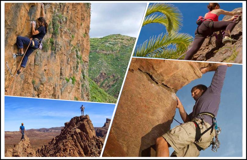Lugares de vértigo para hacer escalada en Canarias