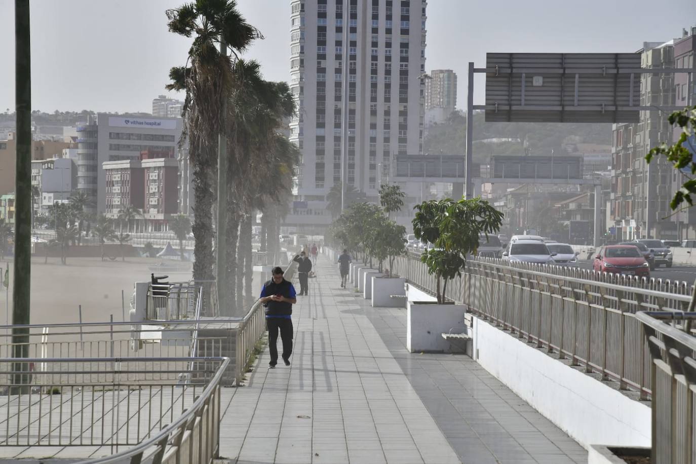 Calima y viento este martes en Canarias