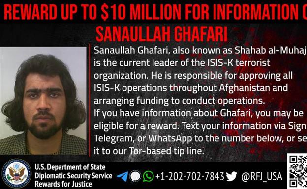 EE UU ofrece 10 millones de dólares por el líder del Estado Islámico en Afganistán