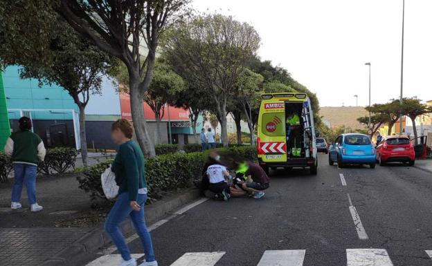 Herido tras ser atropellado en la capital grancanaria