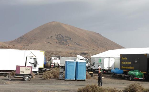 Rodaje en el rofero de Guatiza