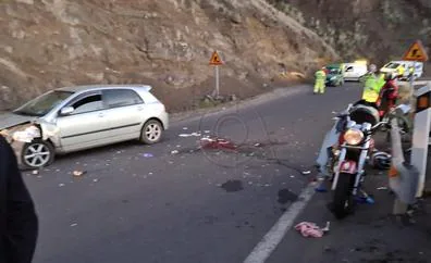 Un motorista pierde una pierna tras sufrir un accidente en Gran Canaria