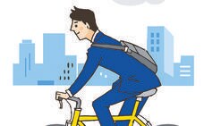 Corriendo o en bici a la oficina
