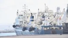 El puerto de Las Palmas, con 3 barcos rusos atracados, a la espera del veto