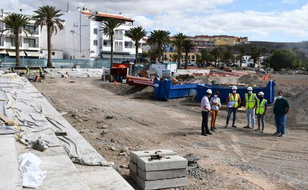 La rehabilitación de la playa de El Perchel, en Mogán, estará lista en verano