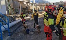Rescatan a dos perros en una depuradora de Barranco Seco