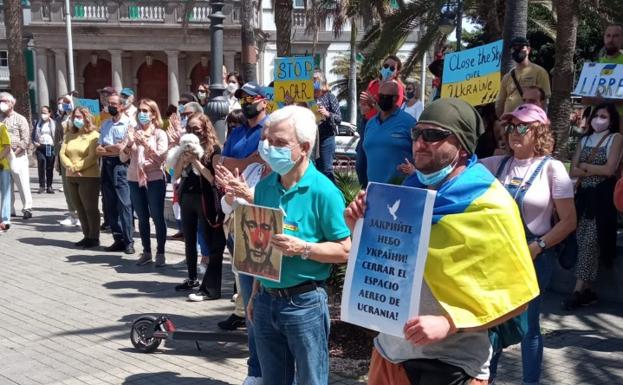 Apoyo ciudadano a Ucrania en la capital grancanaria