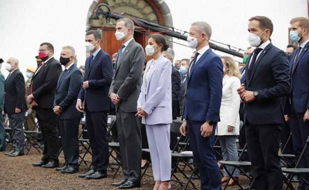 El rey refuerza el compromiso «colectivo» con La Palma