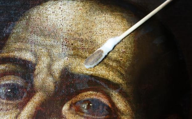 Patrimonio Cultural restaura la obra 'San Juan de Dios' del siglo XVII