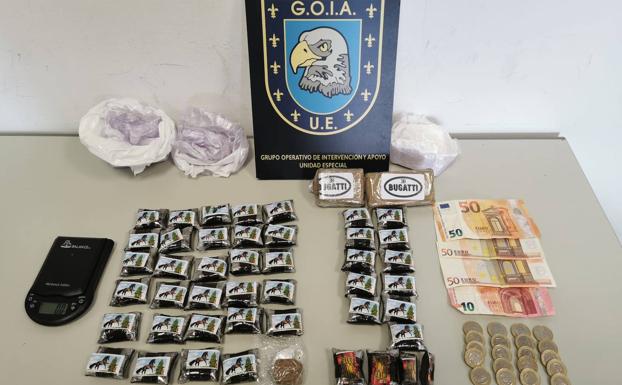 Detenidos por tráfico de drogas en el barrio de San Cristóbal