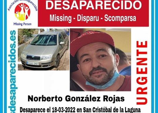 Se busca a Norberto González, que necesita medicación