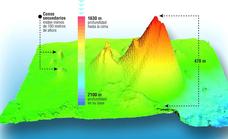La ciencia revela el perfil del volcán de Enmedio, el coloso situado entre Gran Canaria y Tenerife