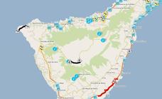 Cierran por desprendimientos carreteras en La Palma y Tenerife