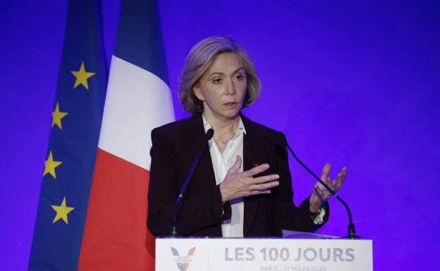 Valérie Pécresse, candidata de Los Republicanos a las elecciones presidenciales francesas