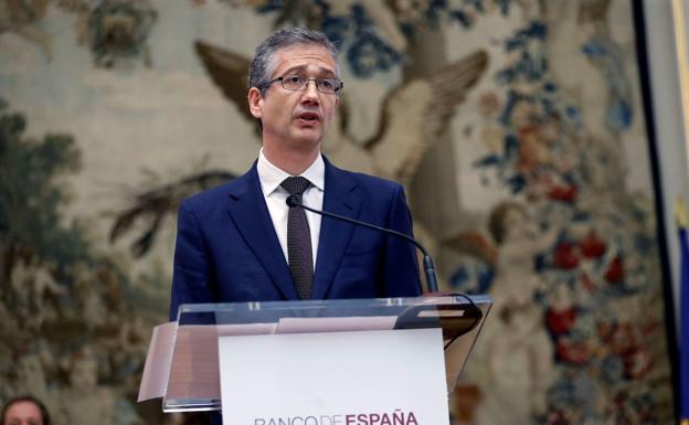El gobernador del Banco de España, Pablo Hernández de Cos. /efe
