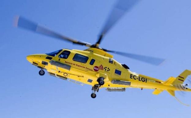 Herido grave un motorista en Fataga