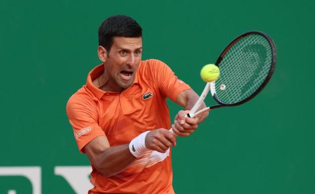 Djokovic resta durante el partido ante Davidovich. /Denis Balibouse (Reuters)