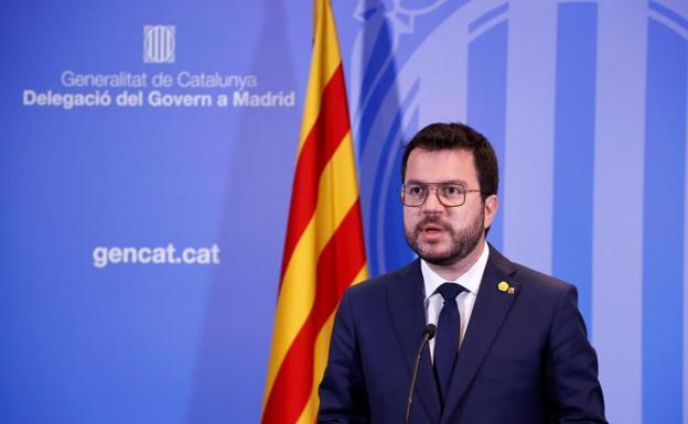 Aragonès llama a «avanzar» hacia la república catalana