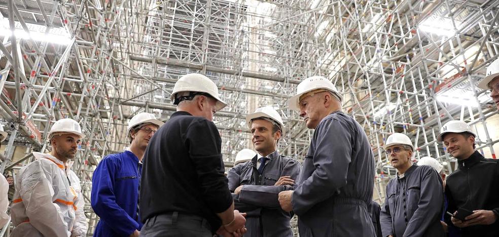 Macron visits Notre Dame three years after the fire