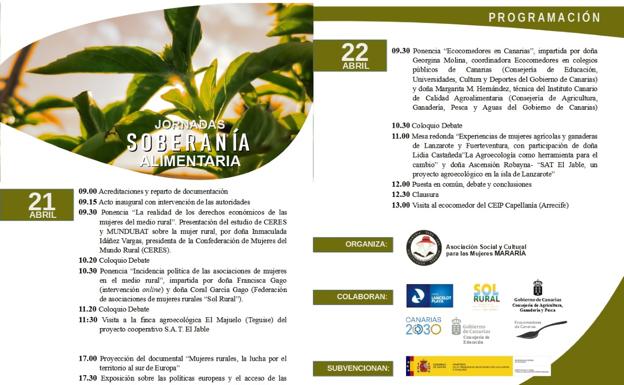 Jornadas de reflexión en Arrecife sobre el reto de la soberanía alimentaria