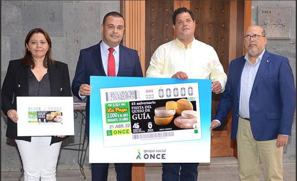 La Fiesta del Queso de Guía se promociona con el cupón de la ONCE