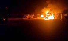 Incendio de un desguace ilegal en Santa Lucía de Tirajana