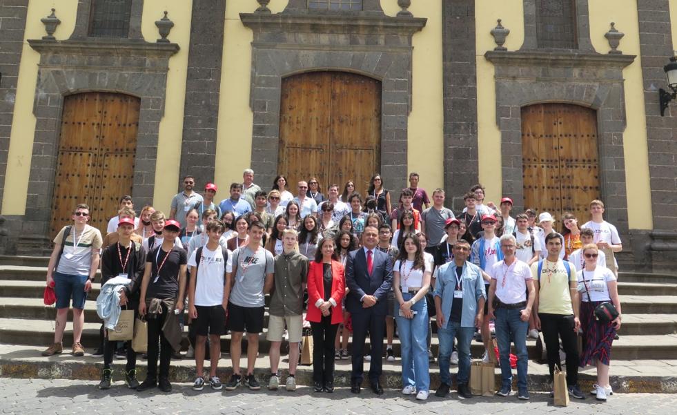 Estudiantes de Polonia, Francia Bélgica y Turquía, en la Semana Erasmus de Guía