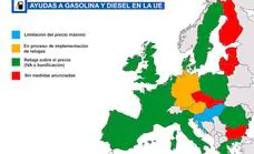Estas son las ayudas a la gasolina y el diésel existentes en Europa