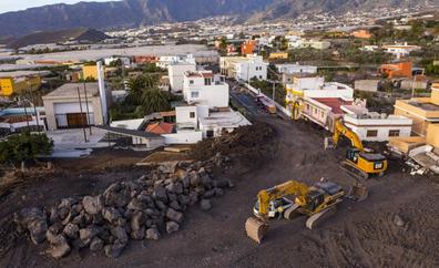 Reabre el Camino de La Aldea para dar acceso a las fincas y casas bloqueadas por la lava en La Palma