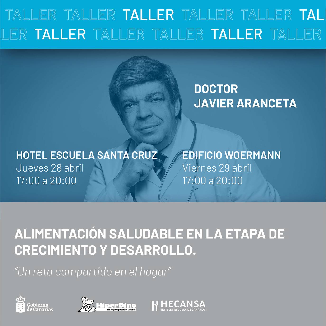 HiperDino y HECANSA enseñan alimentación saludable a la población en las jornadas «Un reto compartido en el hogar»
