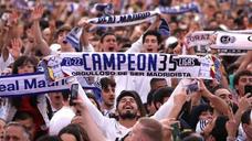 Festejo liguero del Real Madrid en Cibeles