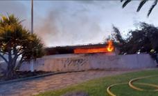 Nuevo incendio en el auditorio de las Remudas en Telde