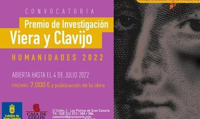 La Casa de Colón convoca el Premio de Investigación Viera y Clavijo de Humanidades 2022