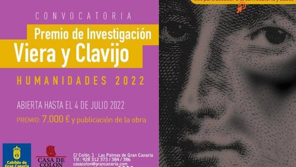 La Casa de Colón convoca el Premio de Investigación Viera y Clavijo de Humanidades 2022