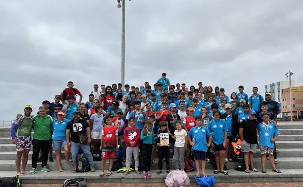 Los Marlines, campeones de la Copa de Canarias de kayak de mar
