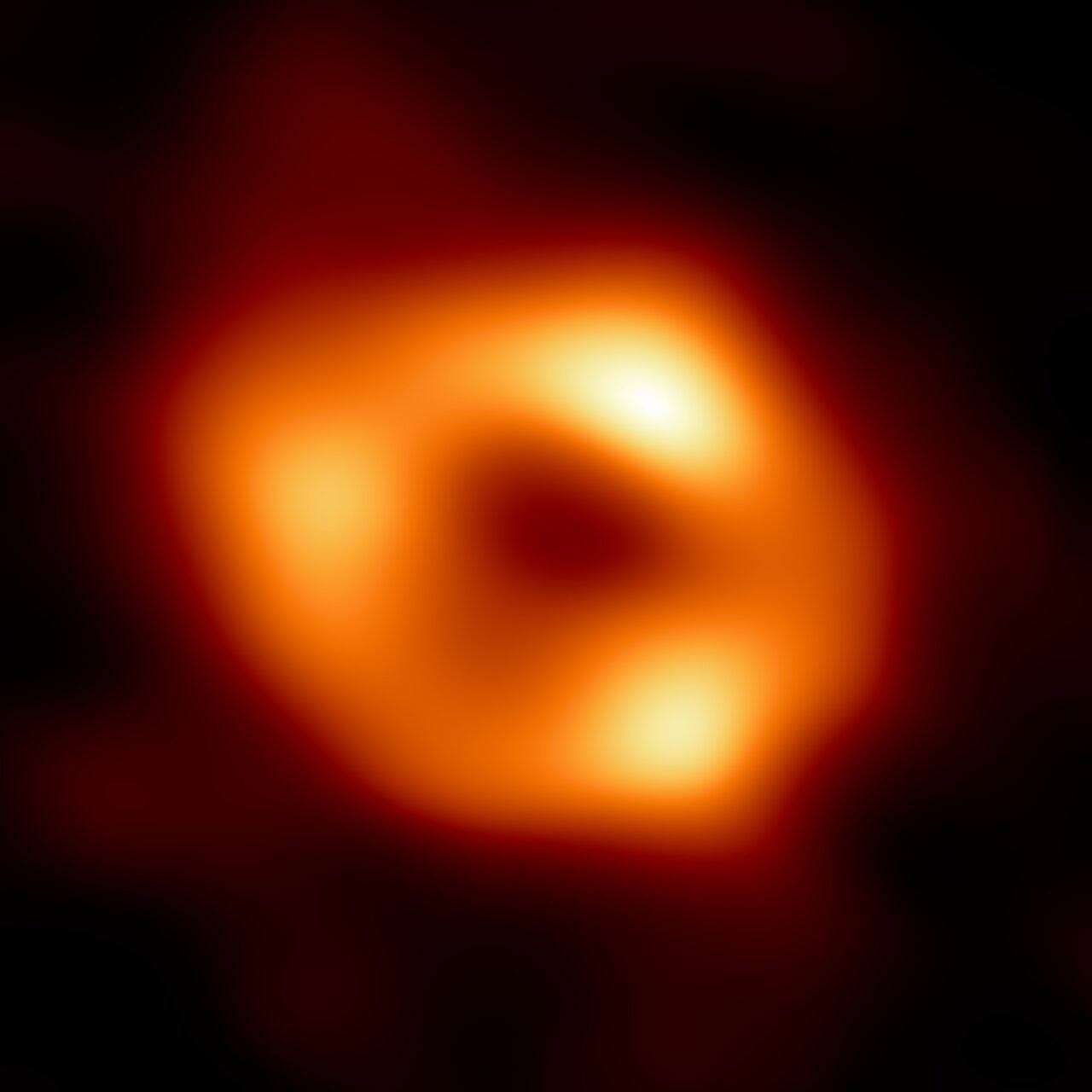 Photo of Sagittarius A*, the black hole at the center of the Milky Way. 
