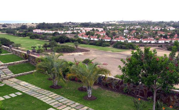 Vista general de la zona donde se ubica el campo de golf de Maspalomas. 