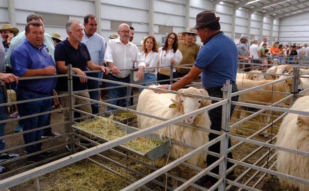 Torres visita Feaga y muestra su apoyo al sector primario de Canarias