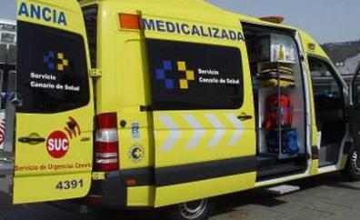 Herido grave tras salirse de la vía e impactar contra un muro en Tenerife