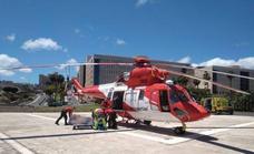 Rescatada en helicóptero una senderista tras sufrir una caída en el municipio grancanario de Tejeda