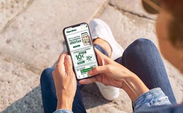La App HiperDino ofrece descuentos personalizados y permite prescindir del ticket en papel