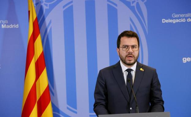 El presidente de la Generalitat Pere Aragonès.