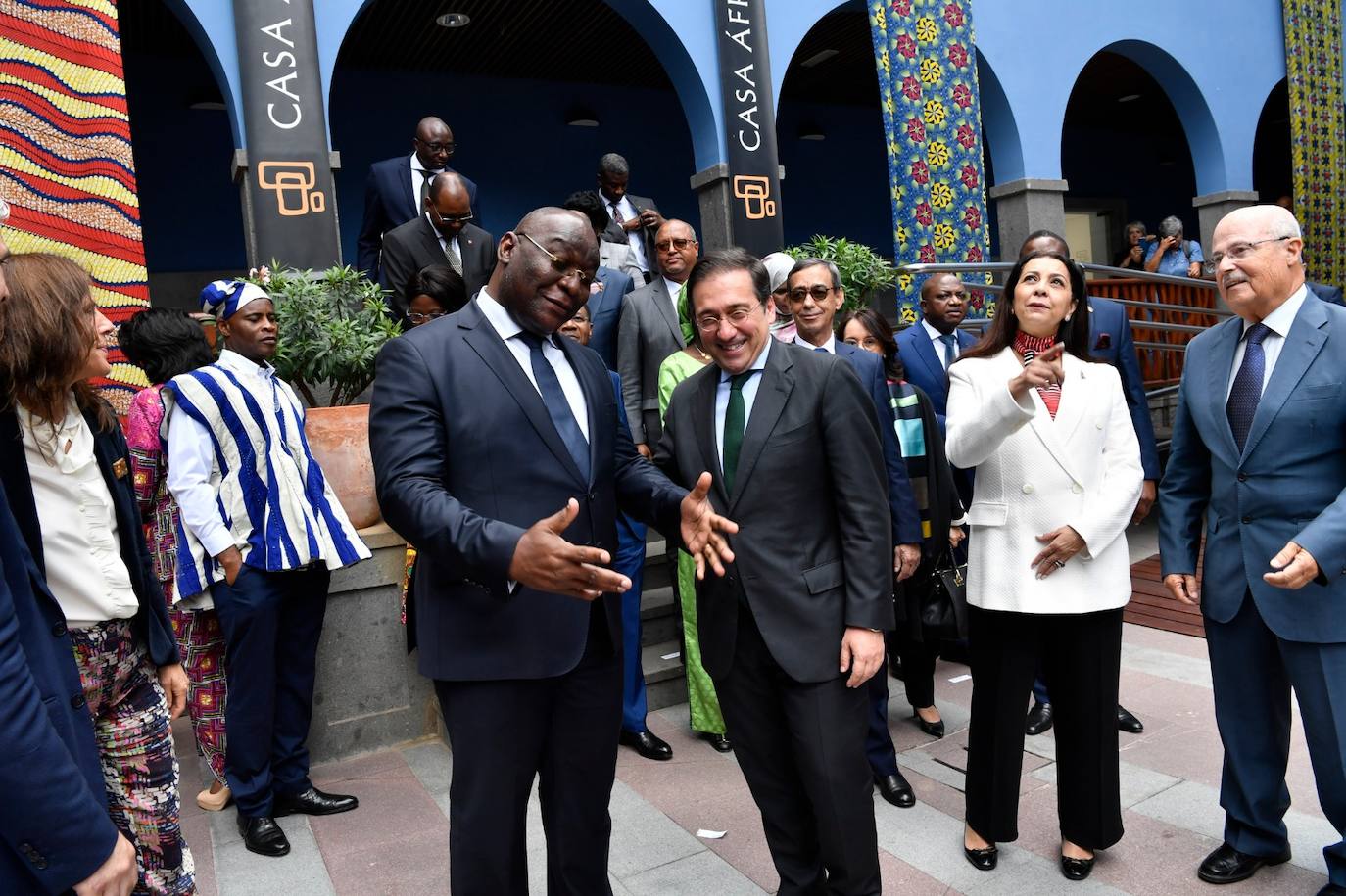 Visita del ministro Albares a Casa África con motivo Día de África