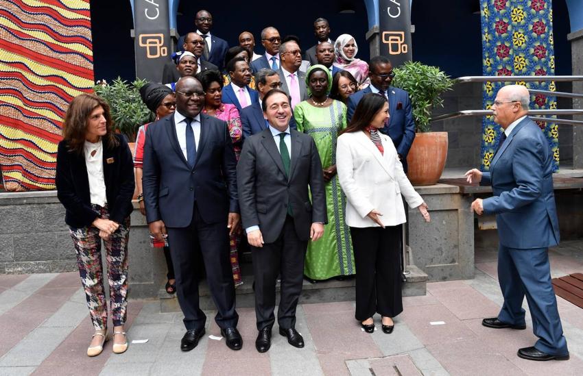 Visita del ministro Albares a Casa África con motivo Día de África